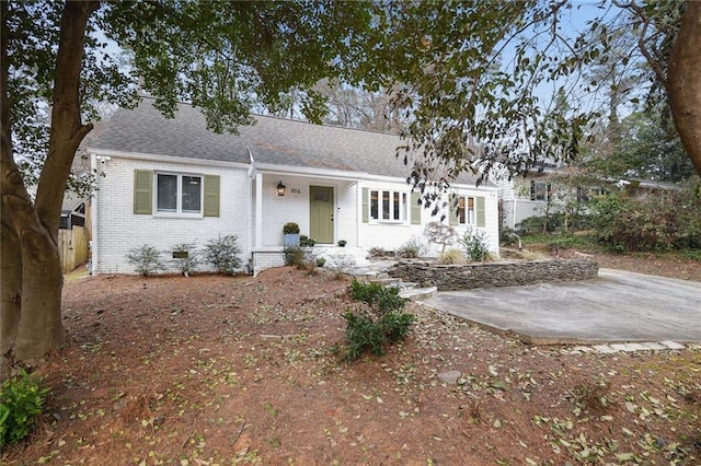 view of ranch-style home