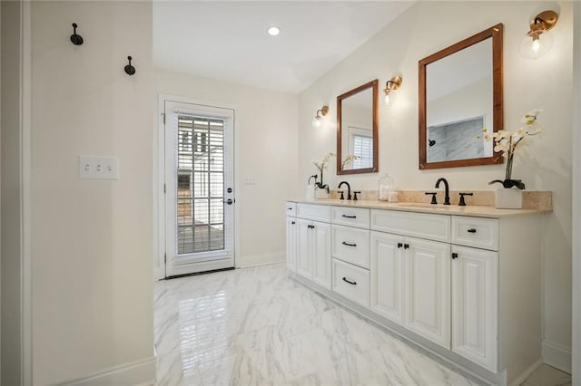 bathroom with vanity