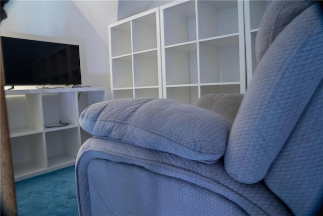 interior space featuring carpet flooring