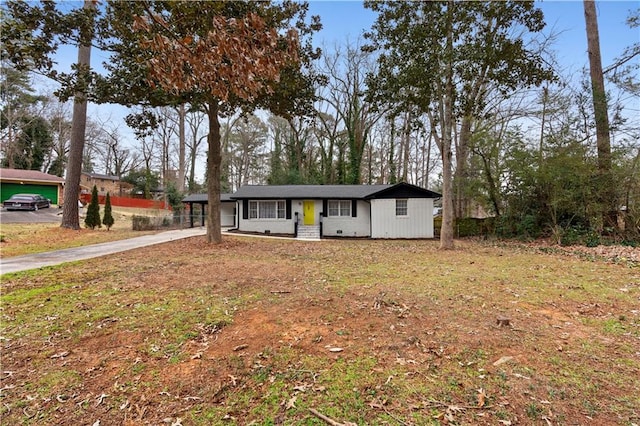 view of ranch-style house