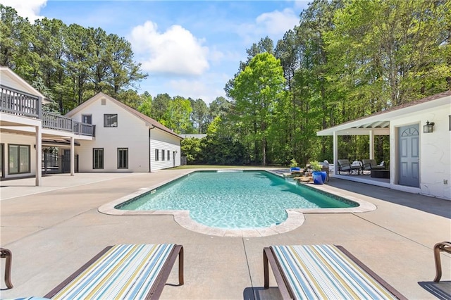 pool featuring a patio
