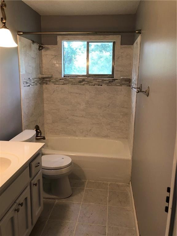 1159 Aurora Ct, Atlanta, GA 30338 - full bath featuring vanity, shower / bathtub combination, and tile patterned flooring