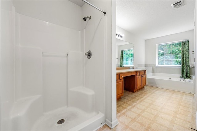 85 Old Gettysburg Way, Dallas, GA 30157 - full bathroom featuring tile patterned floors, vanity, a shower, and a bath