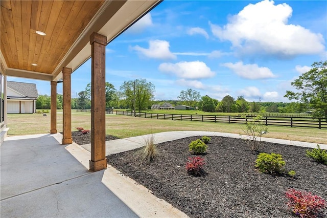 3601 Perry Smith Rd, Monroe, GA 30656 - view of yard featuring fence and a patio area