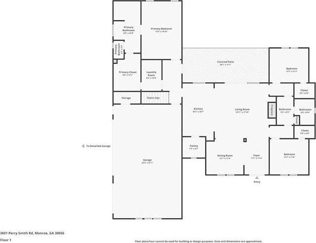 3601 Perry Smith Rd, Monroe, GA 30656 - plan