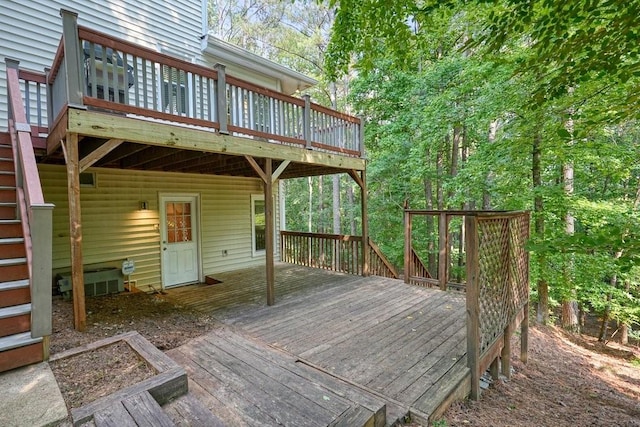 921 Laurel Crest Dr, Woodstock, GA 30189 - view of wooden terrace