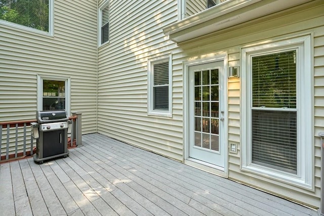 921 Laurel Crest Dr, Woodstock, GA 30189 - wooden deck with a grill