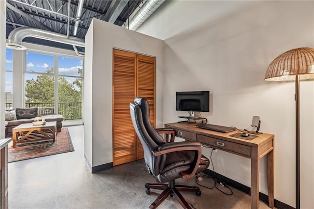 5200 Peachtree Rd Unit 3420, Atlanta, GA 30341 - office with baseboards and concrete flooring