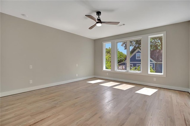 454 Connally St SE, Atlanta, GA 30312 - empty room featuring ceiling fan and light wood-style floors