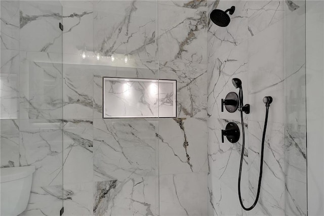 454 Connally St SE, Atlanta, GA 30312 - detailed view of a marble finish shower