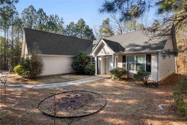 view of ranch-style home