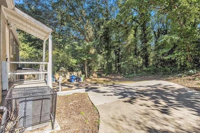 view of yard with a patio