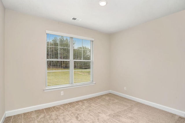 view of carpeted empty room