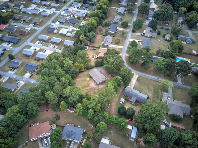 bird's eye view featuring a residential view