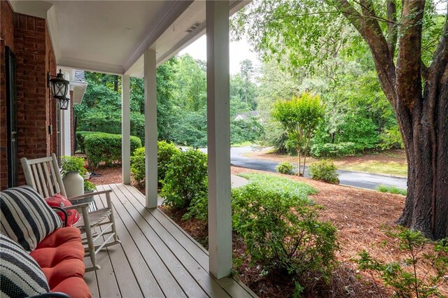 206 Kingsley Way, Woodstock, GA 30188 - view of porch
