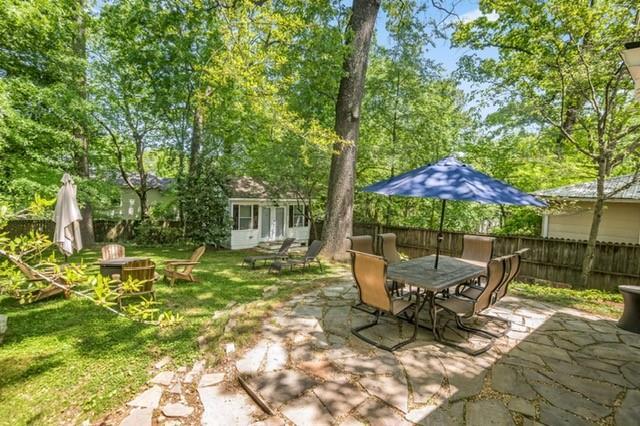 1123 Seaboard Ave NW, Atlanta, GA 30318 - view of patio / terrace with fence and outdoor dining space