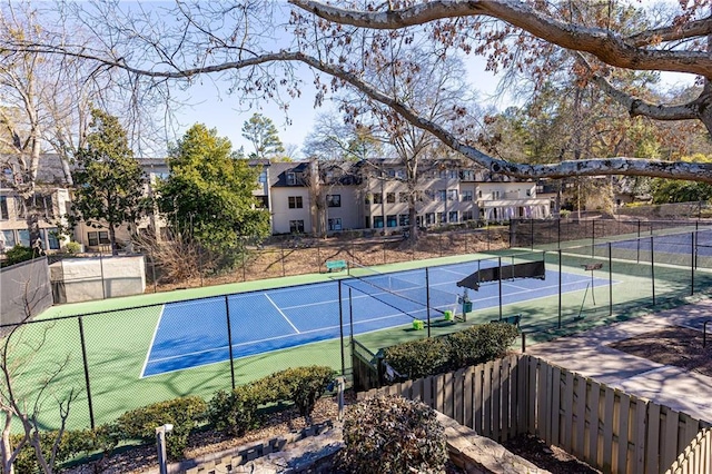 view of tennis court