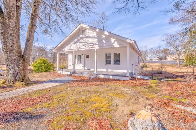 bungalow featuring covered porch