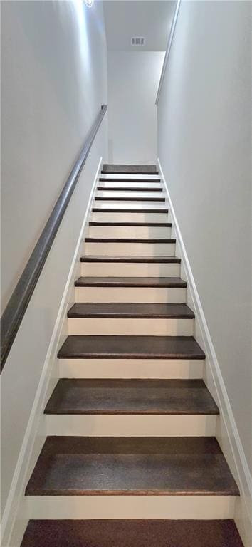 stairway with visible vents