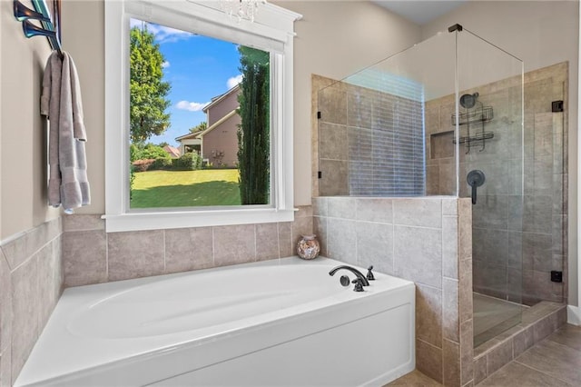 105 Laurel Canyon Trl, Canton, GA 30114 - bathroom with a shower stall and a garden tub