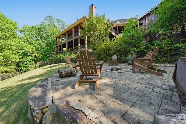 147 Lake Watch Pt, Cleveland, GA 30528 - view of patio
