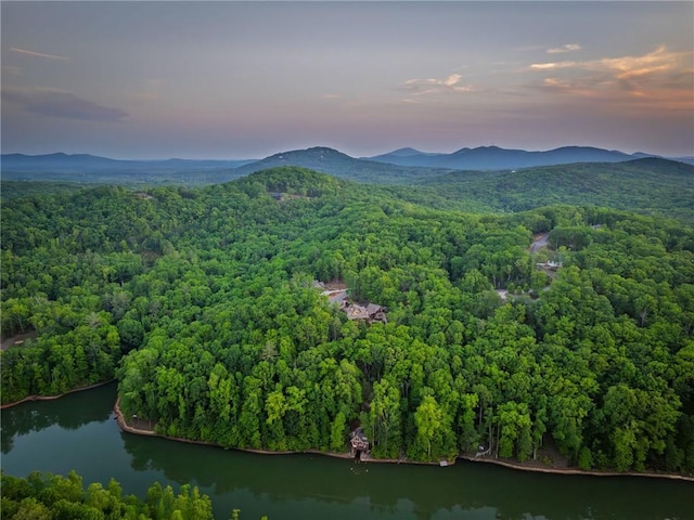 147 Lake Watch Pt, Cleveland, GA 30528 - aerial view of a heavily wooded area and a water and mountain view