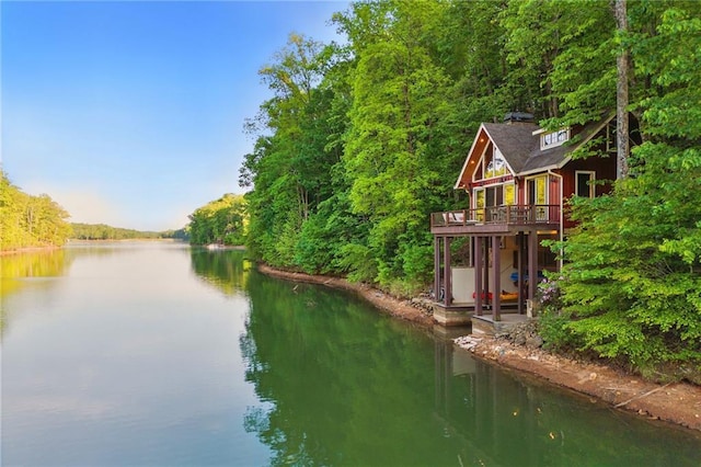 147 Lake Watch Pt, Cleveland, GA 30528 - water view with a forest