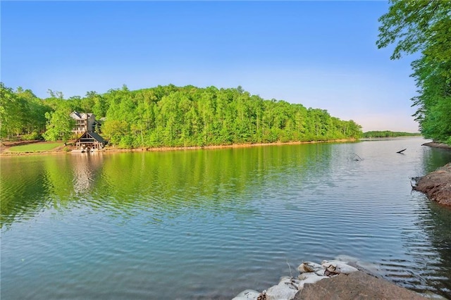147 Lake Watch Pt, Cleveland, GA 30528 - water view featuring a heavily wooded area