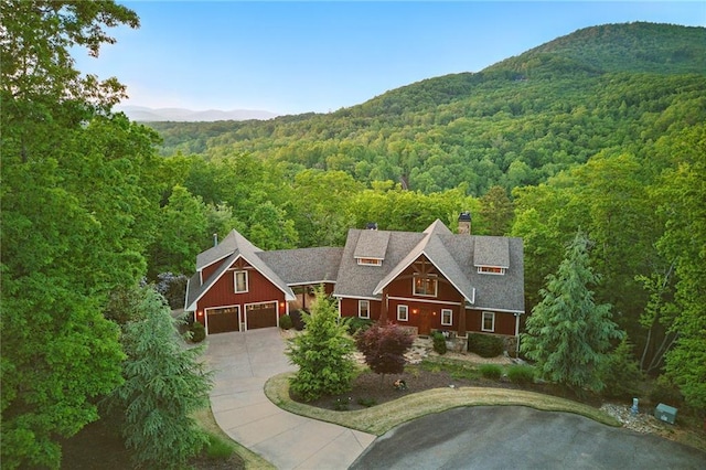 147 Lake Watch Pt, Cleveland, GA 30528 - view of subject property with a forest and mountains