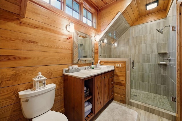 147 Lake Watch Pt, Cleveland, GA 30528 - bathroom with a shower stall, toilet, and vanity