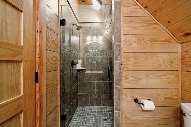 147 Lake Watch Pt, Cleveland, GA 30528 - bathroom with toilet and a shower stall