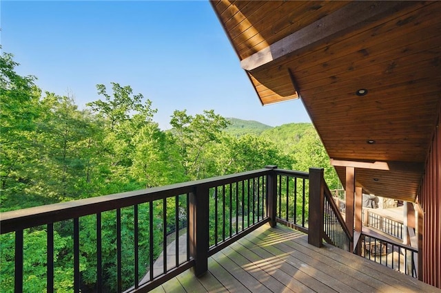 147 Lake Watch Pt, Cleveland, GA 30528 - deck featuring a wooded view