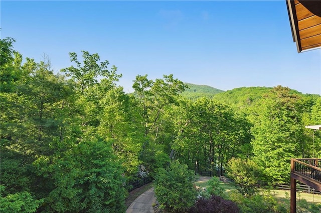 147 Lake Watch Pt, Cleveland, GA 30528 - view of mountain background featuring a heavily wooded area