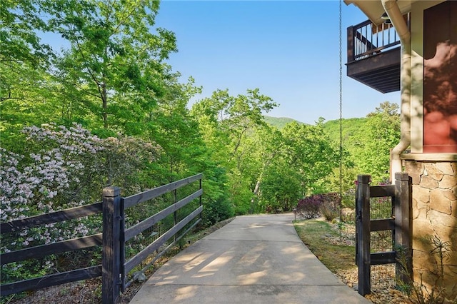 147 Lake Watch Pt, Cleveland, GA 30528 - gate with fence and a wooded view