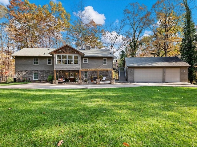 exterior space featuring a yard