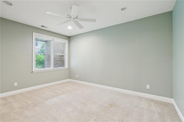 5882 Riverstone Cir Unit 15, Atlanta, GA 30339 - unfurnished room featuring light carpet, a ceiling fan, and baseboards