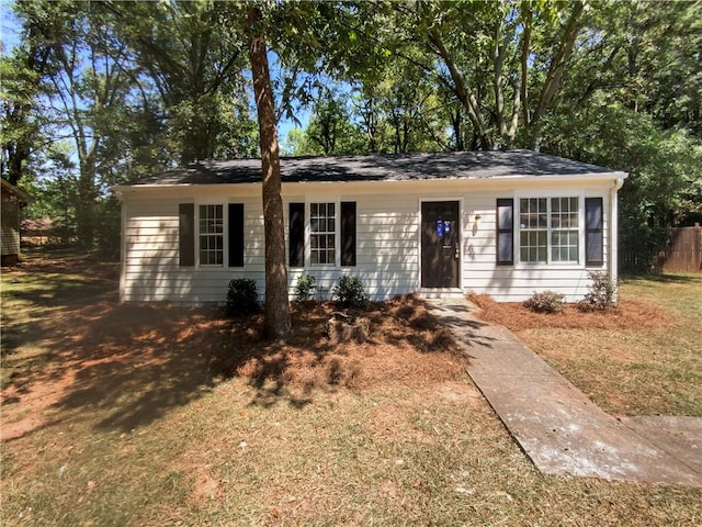 view of ranch-style home