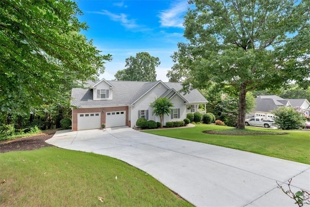 17 Sassafras Trl NE, Cartersville, GA 30121 - view of front of home with concrete driveway and a front lawn