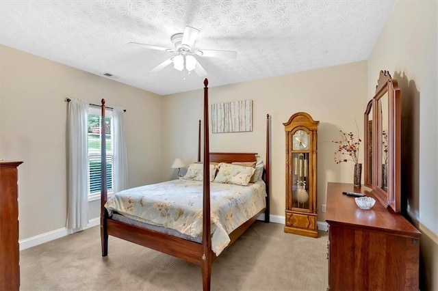 17 Sassafras Trl NE, Cartersville, GA 30121 - carpeted bedroom with a textured ceiling and ceiling fan