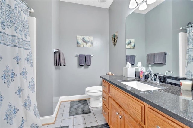 17 Sassafras Trl NE, Cartersville, GA 30121 - full bath featuring vanity, tile patterned floors, and a shower with curtain