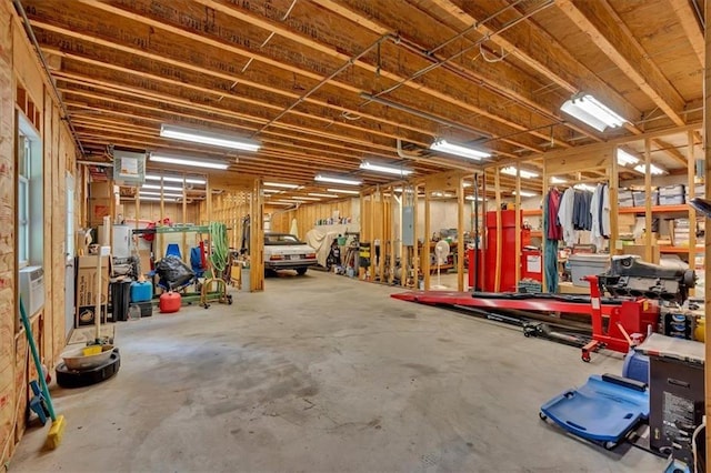 17 Sassafras Trl NE, Cartersville, GA 30121 - garage with a workshop area and electric panel