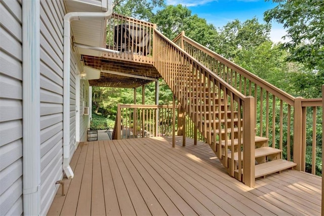17 Sassafras Trl NE, Cartersville, GA 30121 - wooden terrace featuring stairway