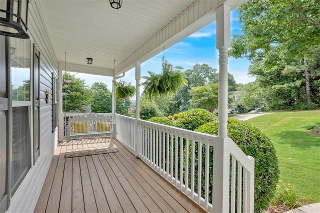 17 Sassafras Trl NE, Cartersville, GA 30121 - wooden terrace featuring a lawn