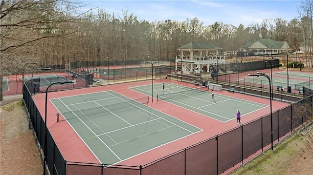 view of tennis court