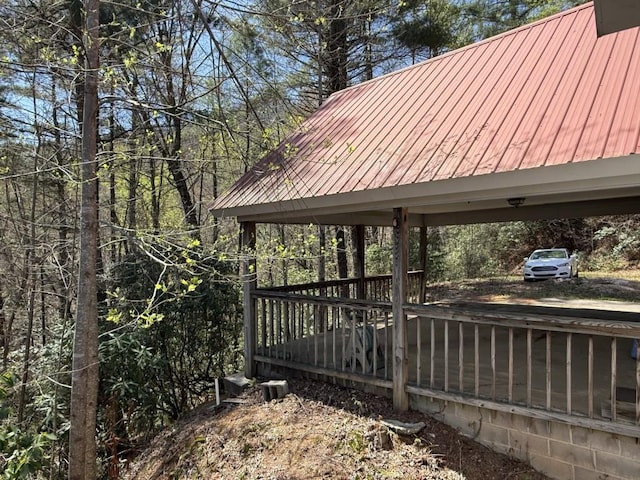 8578 Soapstone Creek Cir, Hiawassee, GA 30546 - view of wooden terrace