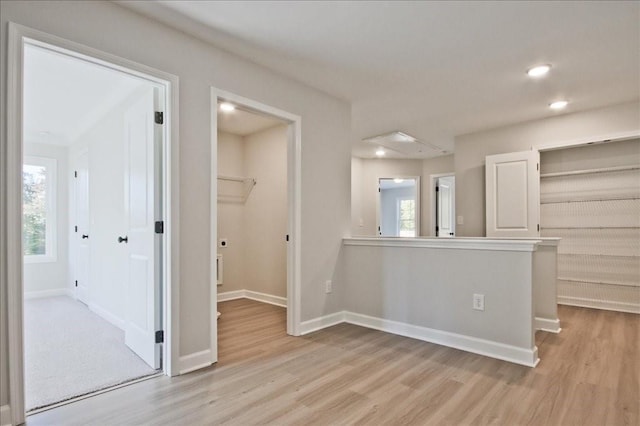 101 Priestwood Ln, Acworth, GA 30102 - unfurnished room with light wood finished floors, baseboards, and recessed lighting