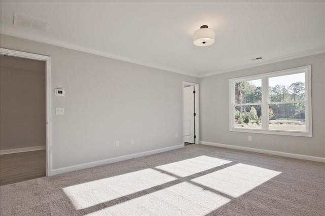 101 Priestwood Ln, Acworth, GA 30102 - carpeted spare room with baseboards and ornamental molding