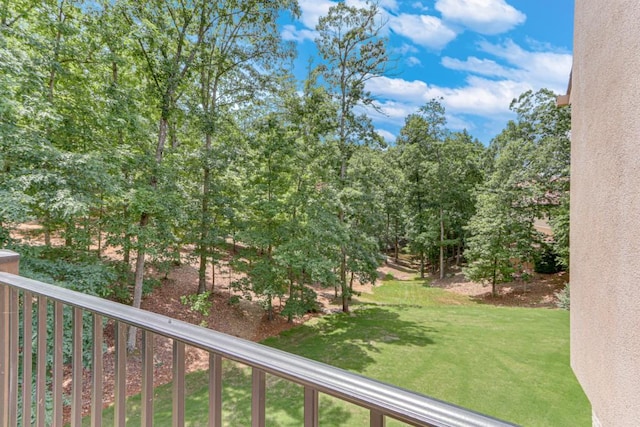 5359 Point S Dr, Gainesville, GA 30504 - view of grassy yard with a balcony