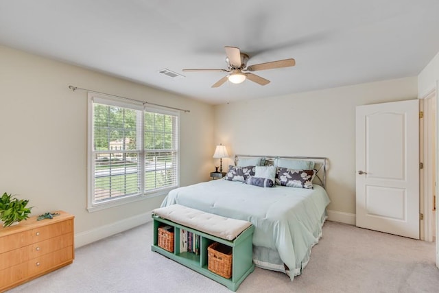 5359 Point S Dr, Gainesville, GA 30504 - carpeted bedroom with baseboards and a ceiling fan
