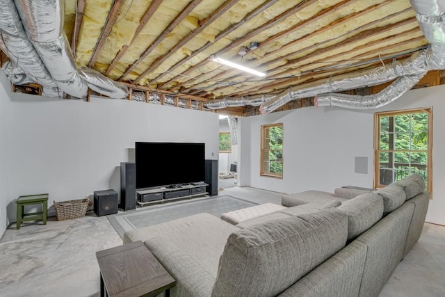 5359 Point S Dr, Gainesville, GA 30504 - living room with healthy amount of natural light and concrete floors